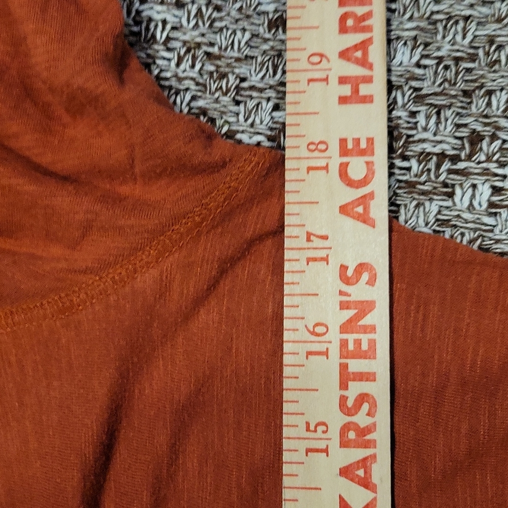 Mudd Ladies Rust Long Sleeve Lightweight Tshirt Medium - Picture 7 of 8